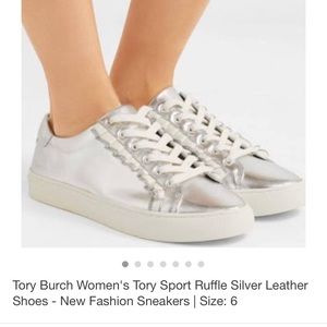 silver Tory Burch sneakers